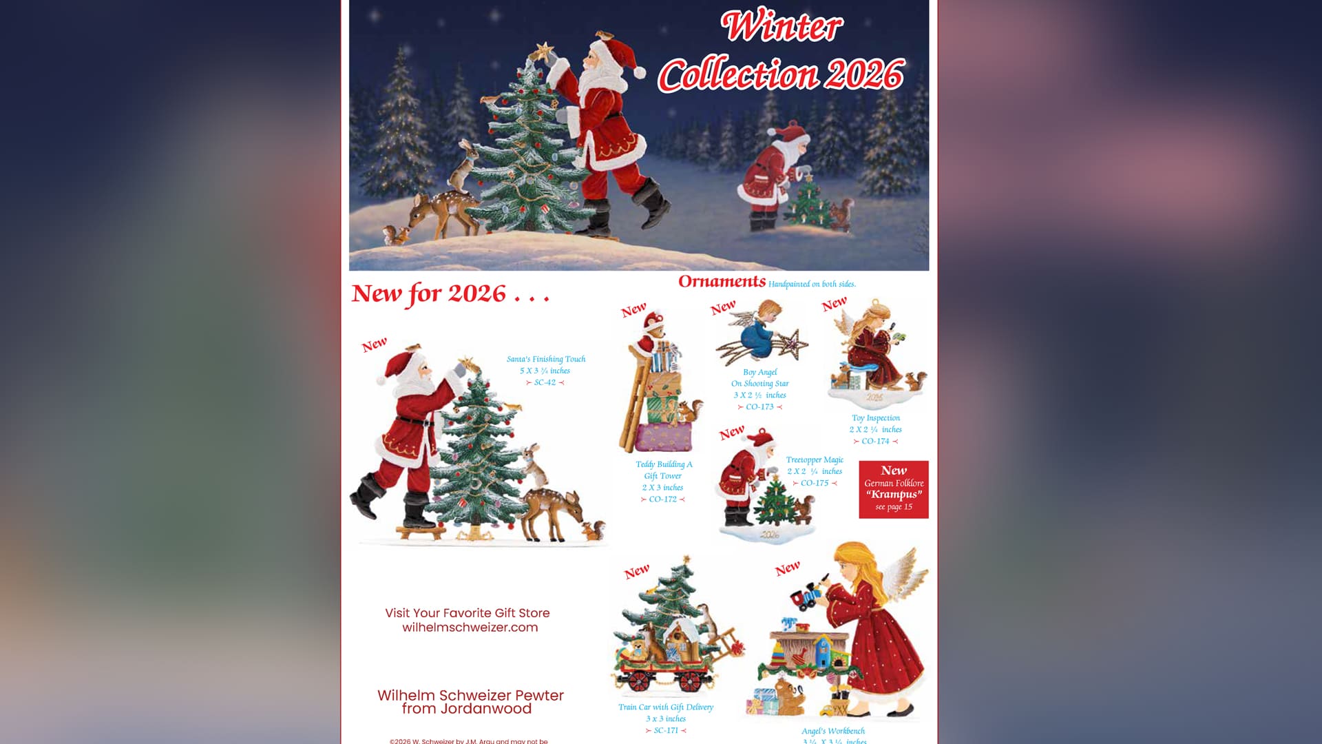 Wilhelm Schweizer 2026 Winter Collection Brochure Page 1