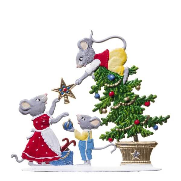 CM04 R Mouse Family Decorating Tree CM04 R Mouse Family Decorating Tree