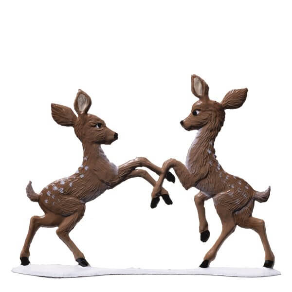 CM15W R Playful Fawns with Snow CM15W R Playful Fawns with Snow