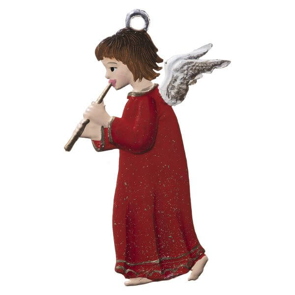 CO001 R Angel with Flute Ornament CO001 R Angel with Flute Ornament