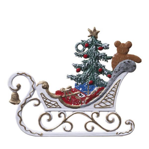 CO012 R Sleigh with Gift Ornament CO012 R Sleigh with Gift Ornament