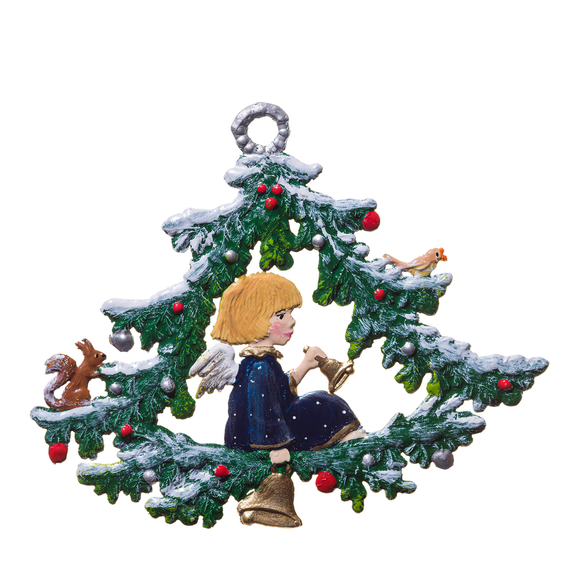 CO017 Angel in Bell Tree Ornament