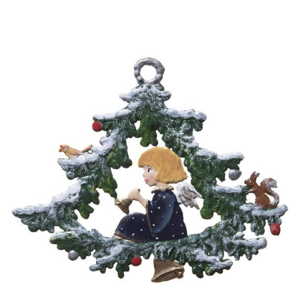 CO017 R Angel in Bell Tree Ornament CO017 R Angel in Bell Tree Ornament