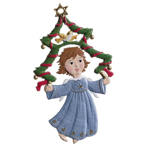 CO018 Flying Angel with Christmas Tree Ornament