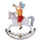 CO022 R Rocking Horse with Boy Ornament