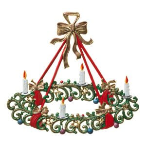 CO028 Large Advent Wreath Ornament