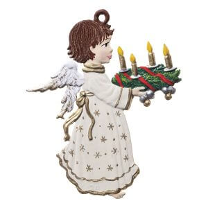 CO032 Angel with Advent Wreath Ornament