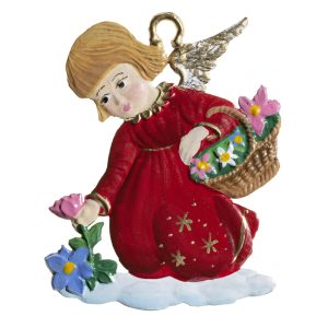 CO035 Angel Picking Flowers Ornament