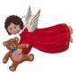 CO050 Angel with Teddy Bear Ornament