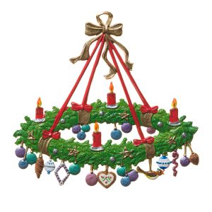 CO054 Advent Wreath Ornament