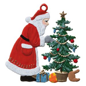 CO065 Santa Decorating Tree Ornament