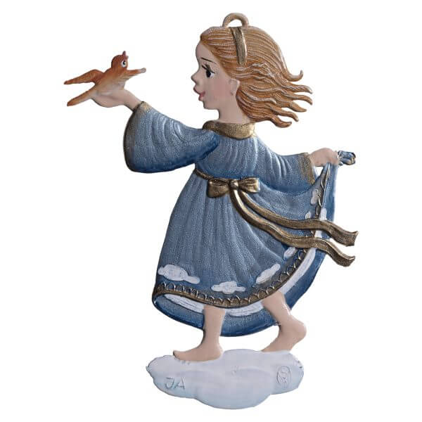 CO070 R Angel with a Dove Ornament CO070 R Angel with a Dove Ornament