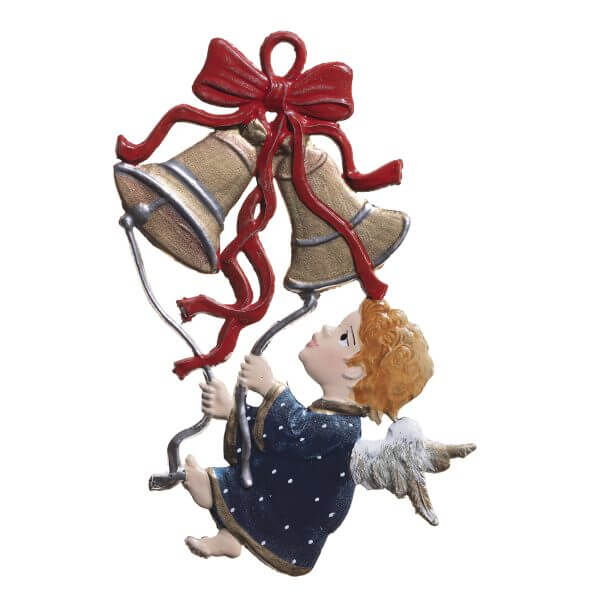 CO077 R Angel Ringing Bells Ornament CO077 R Angel Ringing Bells Ornament
