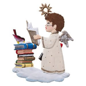 CO078 R Little Bookworm Ornament