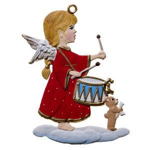 CO080 Angel with Drum Ornament