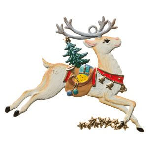 CO097 Reindeer with Gifts Ornament