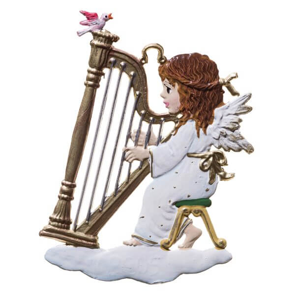 CO104 R Harpist Angel Ornament CO104 R Harpist Angel Ornament
