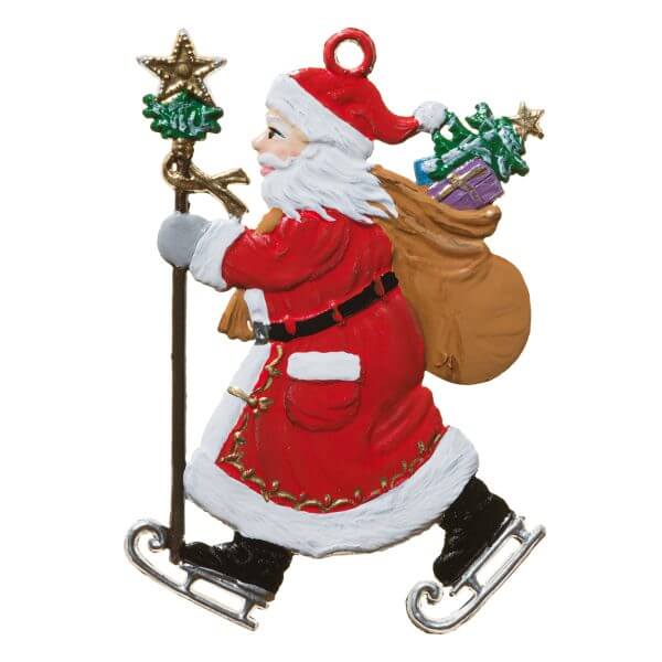 CO106 R Santa on Skates Ornament CO106 R Santa on Skates Ornament