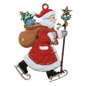 CO106 Santa on Skates Ornament