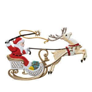 CO111 Santa in Sleigh Ornament