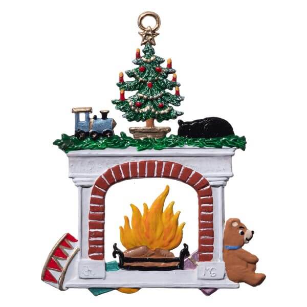 CO112 R Cozy Fireplace Ornament CO112 R Cozy Fireplace Ornament