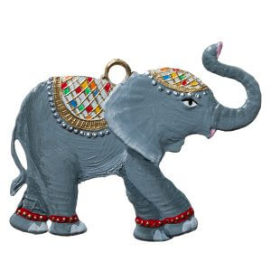 CO127 Christmas Elephant Ornament