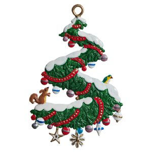 CO128 Christmas Spiral Swag Ornament