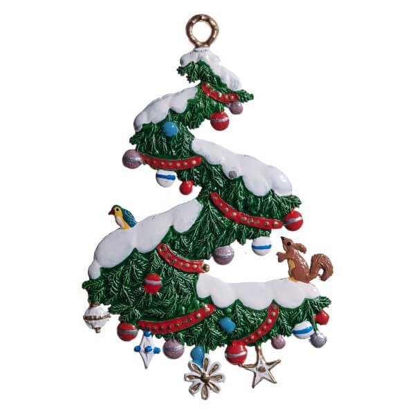 CO128 R Christmas Spiral Swag Ornament CO128 R Christmas Spiral Swag Ornament