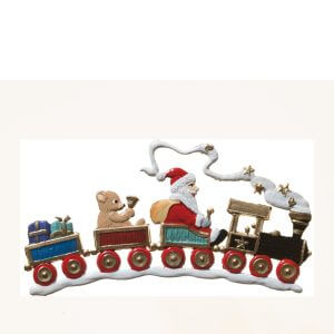 CO130 Nikolaus in Train Ornament
