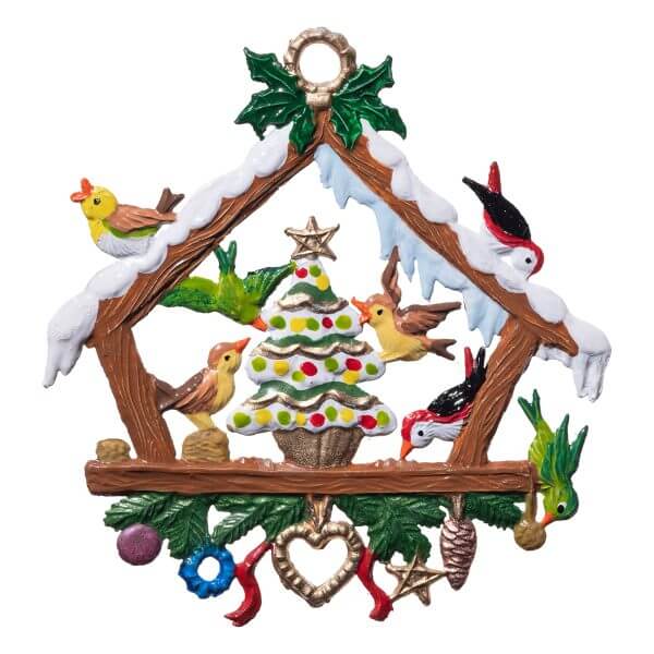 CO134 R Christmas with the Birds Ornament CO134 R Christmas with the Birds Ornament