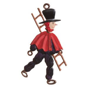 CO145 Plum Chimneysweep Ornament