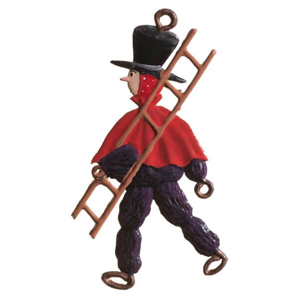 CO145 R Plum Chimneysweep Ornament CO145 R Plum Chimneysweep Ornament