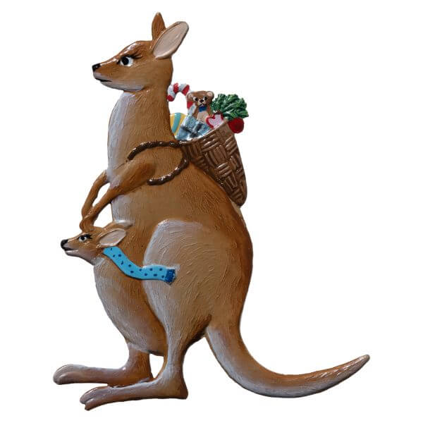 CO158 R Christmas Kangatoo Ornament CO158 R Christmas Kangatoo Ornament