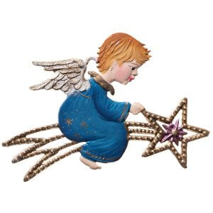 Boy Angel on a Shooting Star by Wilhelm Schweizer Image