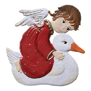 CO43 Angel with Duck Ornament