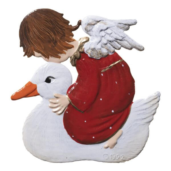 CO43 R Angel with Duck Ornament CO43 R Angel with Duck Ornament