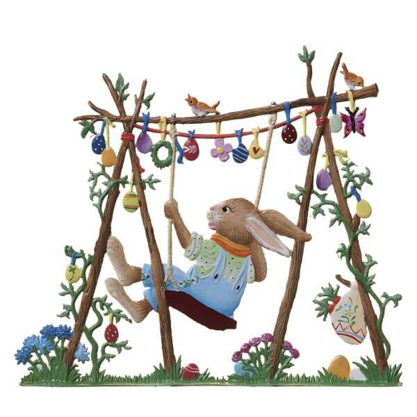 EC26 R Bunny Boy on a Swing EC26 R Bunny Boy on a Swing