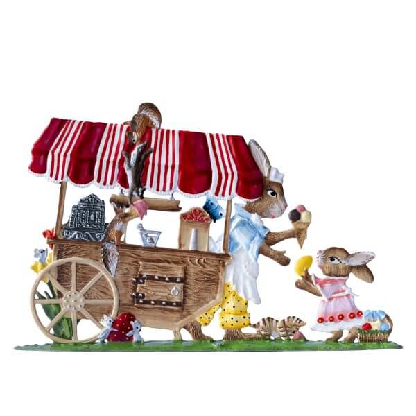 Ice Cream Vendor Bunny by Wilhelm Schweizer Reverse Image Ice Cream Vendor Bunny by Wilhelm Schweizer Reverse Image