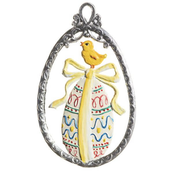EO01 R Decorated Egg Ornament EO01 R Decorated Egg Ornament
