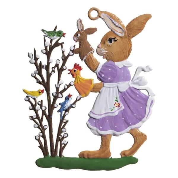 EO06 R Playful Bunny Ornament EO06 R Playful Bunny Ornament