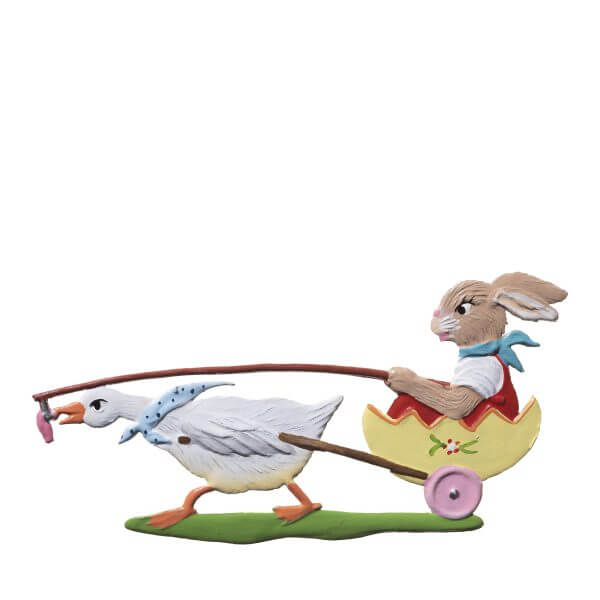 EO11 R Bunny in Cart Ornament EO11 R Bunny in Cart Ornament