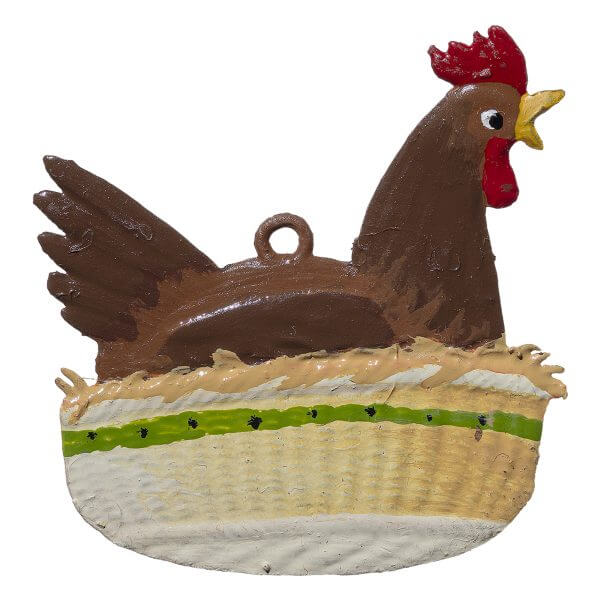 EO16 R Nesting Hen Ornament EO16 R Nesting Hen Ornament