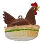EO16 R Nesting Hen Ornament