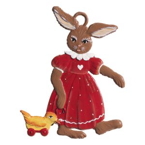 EO34 Bunny with Ducks Ornament