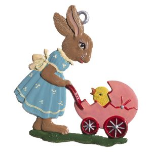 EO35 Bunny with Carriage Ornament
