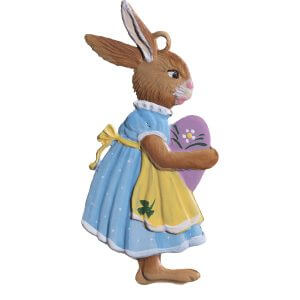 EO38 Mrs Bunny Cradling Large Egg Ornament