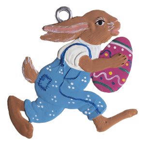 EO41 Bunny Running Ornament