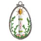 EO42 R Egg with Candle Ornament