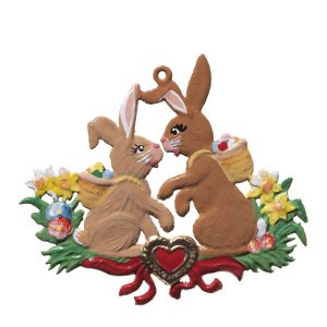 EO53 Kissing Bunnies Ornament