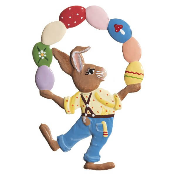 EO54 R Juggling Bunny Ornament EO54 R Juggling Bunny Ornament